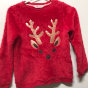 Holiday fluffy sweater